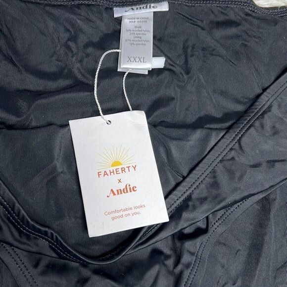Faherty x Andie The Bikini Bottom in Black NWT XXXL Plus Size - Picture 4 of 7